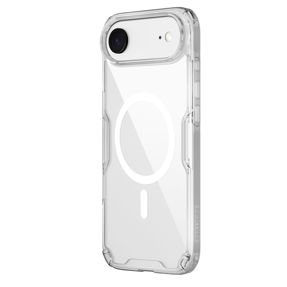 iTok webáruház - Nillkin Nillkin Nature TPU Pro mágneses tok MagSafe kompatibilitással iPhone 17 Air készülékhez (átlátszó) 2 Nillkin Nature TPU Pro Magnetic Case Compatible with MagSafe for iPhone 17 Air (átlátszó)