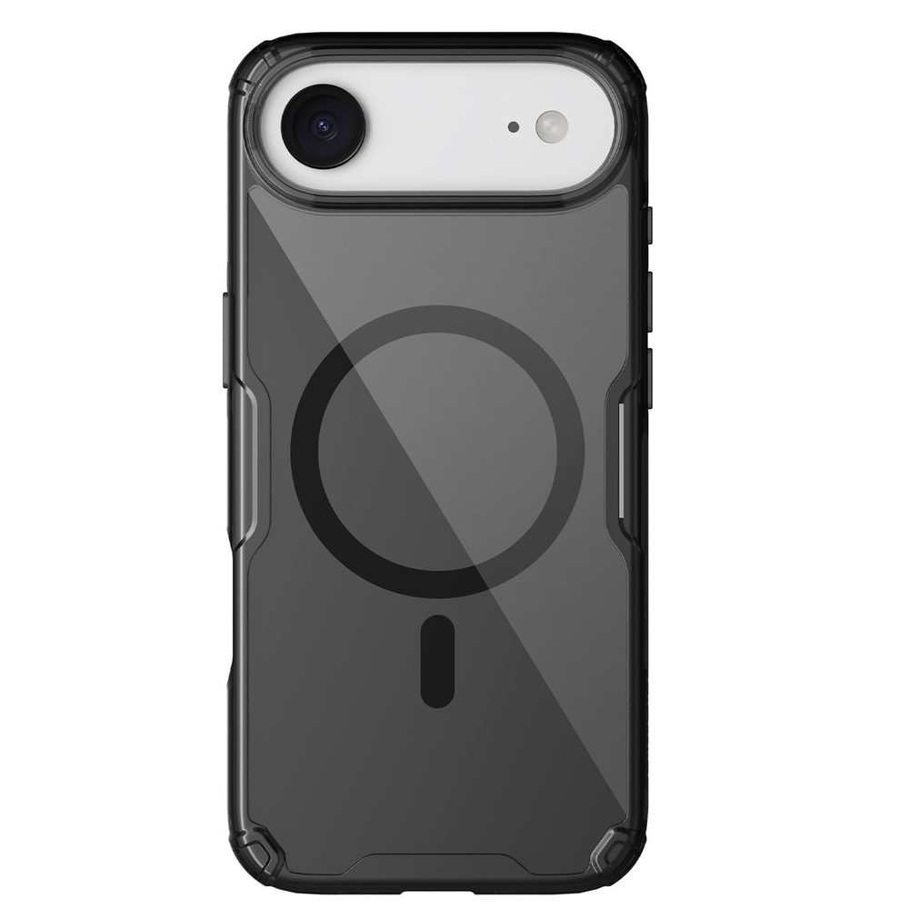 iTok webáruház - Nillkin Nillkin Nature TPU Pro Magnetic tok iPhone 17 Air készülékhez (áttetsző fekete) 1 Nillkin Nature TPU Pro Magnetic Case Compatible with MagSafe for iPhone 17 Air (áttetsző fekete)