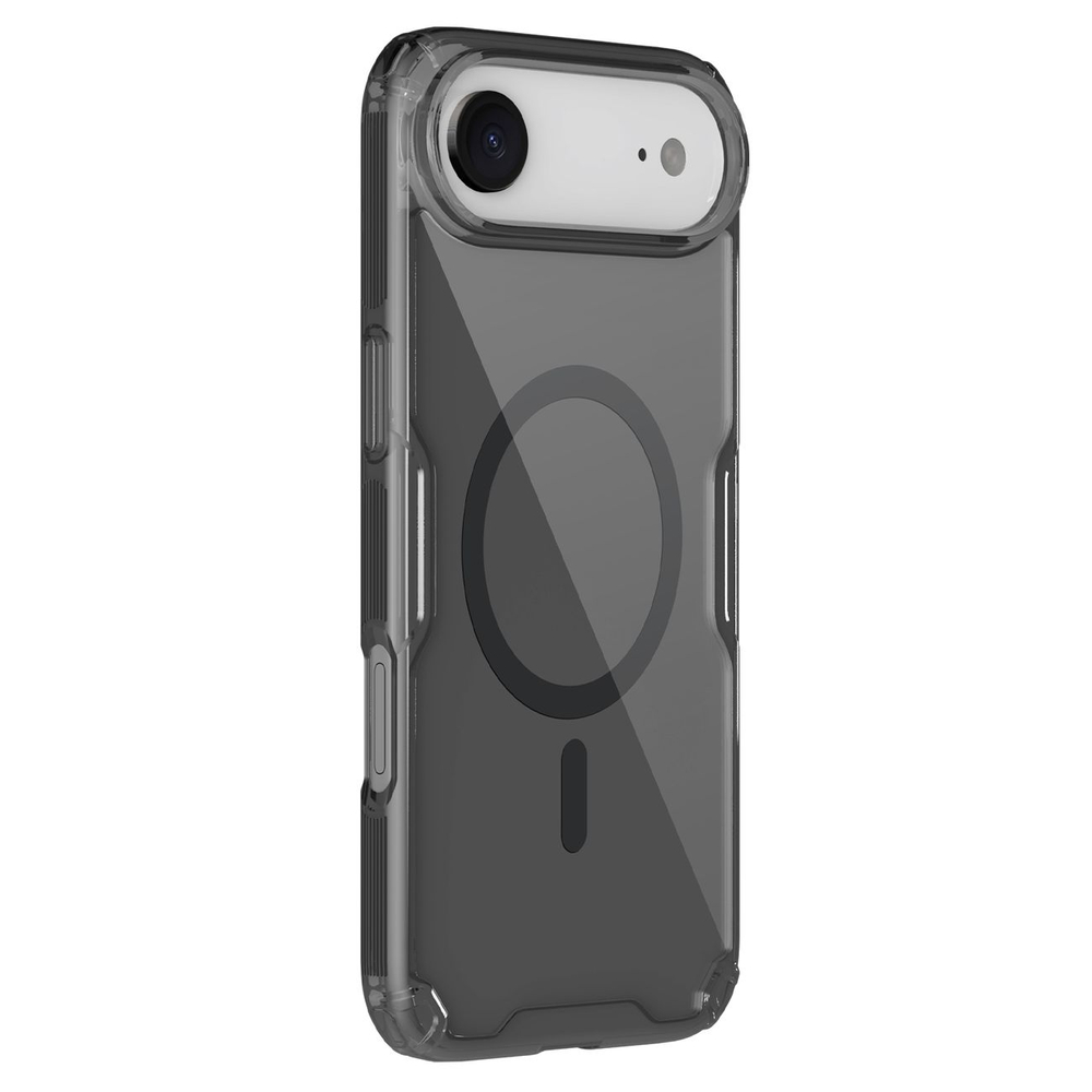 iTok webáruház - Nillkin Nillkin Nature TPU Pro Magnetic tok iPhone 17 Air készülékhez (áttetsző fekete) 3 Nillkin Nature TPU Pro Magnetic Case Compatible with MagSafe for iPhone 17 Air (áttetsző fekete)