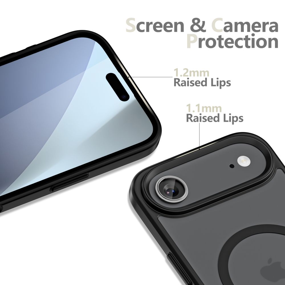 iTok webáruház - Tech-Protect Tech-Protect MagMat MagSafe tok iPhone 17 Air készülékhez (matt fekete) 3 Tech-Protect MagMat MagSafe Case for iPhone 17 Air (matt fekete)