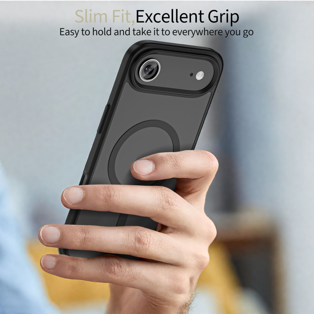 iTok webáruház - Tech-Protect Tech-Protect MagMat MagSafe tok iPhone 17 Air készülékhez (matt fekete) 4 Tech-Protect MagMat MagSafe Case for iPhone 17 Air (matt fekete)