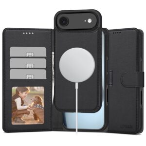 Tech-Protect Wallet MagSafe tok iPhone 17 Air készülékhez (matt fekete)