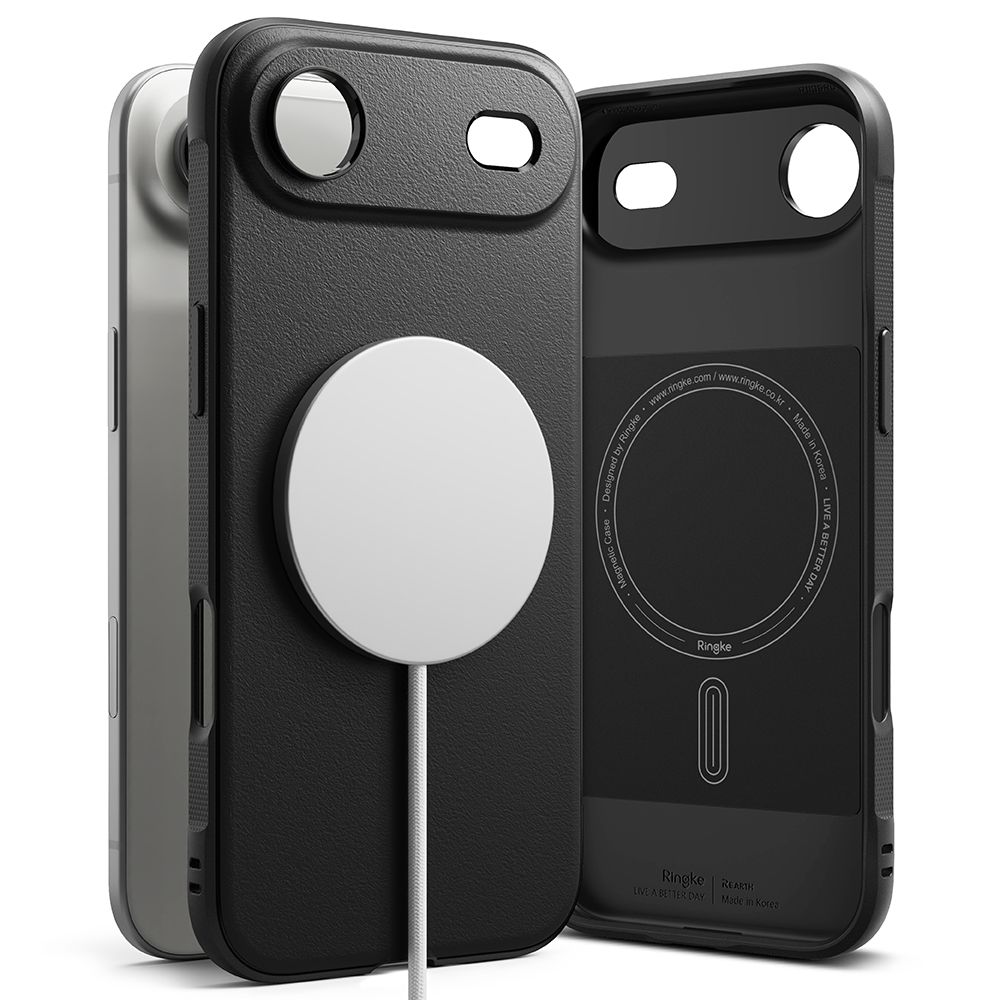 iTok webáruház - Ringke Ringke Onyx Magnetic MagSafe tok iPhone 17 Air készülékhez (fekete) 1 Ringke Onyx Magnetic MagSafe Case for iPhone 17 Air (fekete)