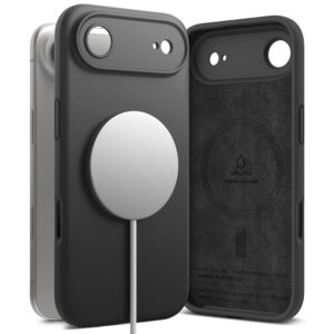 Ringke szilikon MagSafe tok iPhone 17 Air készülékhez (fekete)