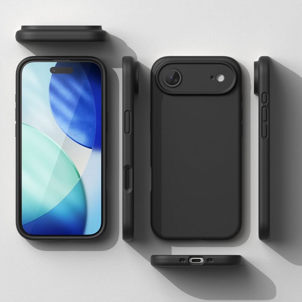 iTok webáruház - Ringke Ringke szilikon MagSafe tok iPhone 17 Air készülékhez (fekete) 7 Ringke Silicone Magnetic MagSafe Case for iPhone 17 Air (fekete)