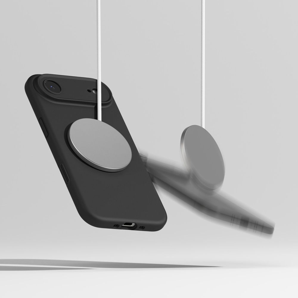 iTok webáruház - Ringke Ringke szilikon MagSafe tok iPhone 17 Air készülékhez (fekete) 8 Ringke Silicone Magnetic MagSafe Case for iPhone 17 Air (fekete)