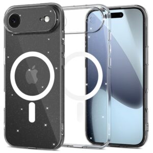 Tech-Protect FlexAir MagSafe tok iPhone 17 Air készülékhez (átlátszó csillámos)
