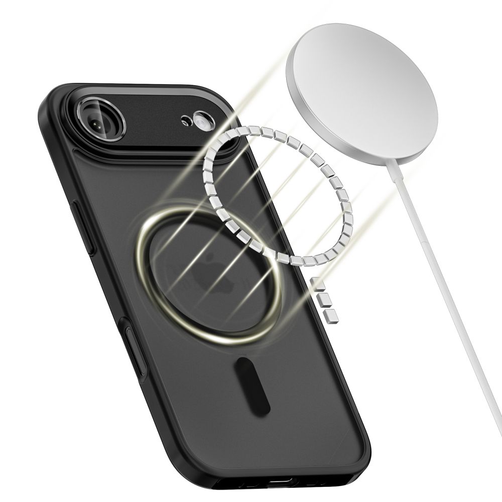 iTok webáruház - Tech-Protect Tech-Protect MagCam MagSafe tok iPhone 17 Air készülékhez (matt fekete) 3 Tech-Protect MagCam MagSafe Case for iPhone 17 Air (matt fekete)