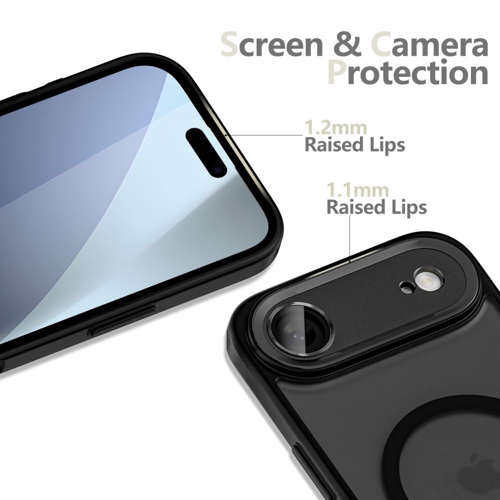 iTok webáruház - Tech-Protect Tech-Protect MagCam MagSafe tok iPhone 17 Air készülékhez (matt fekete) 4 Tech-Protect MagCam MagSafe Case for iPhone 17 Air (matt fekete)