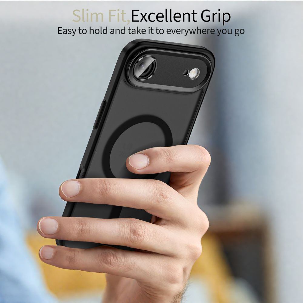 iTok webáruház - Tech-Protect Tech-Protect MagCam MagSafe tok iPhone 17 Air készülékhez (matt fekete) 5 Tech-Protect MagCam MagSafe Case for iPhone 17 Air (matt fekete)