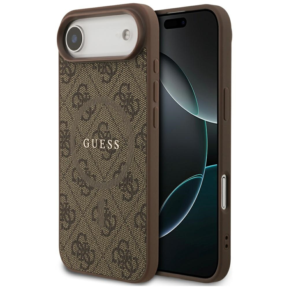 iTok webáruház - Guess Guess 4G Ring Classic Logo MagSafe tok iPhone 17 Air készülékhez (barna) 1 Guess 4G Ring Classic Logo MagSafe Case for iPhone 17 Air (barna)