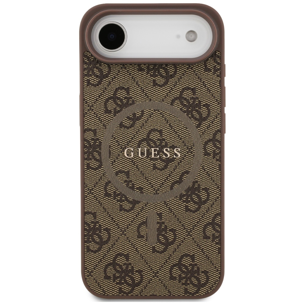 iTok webáruház - Guess Guess 4G Ring Classic Logo MagSafe tok iPhone 17 Air készülékhez (barna) 3 Guess 4G Ring Classic Logo MagSafe Case for iPhone 17 Air (barna)