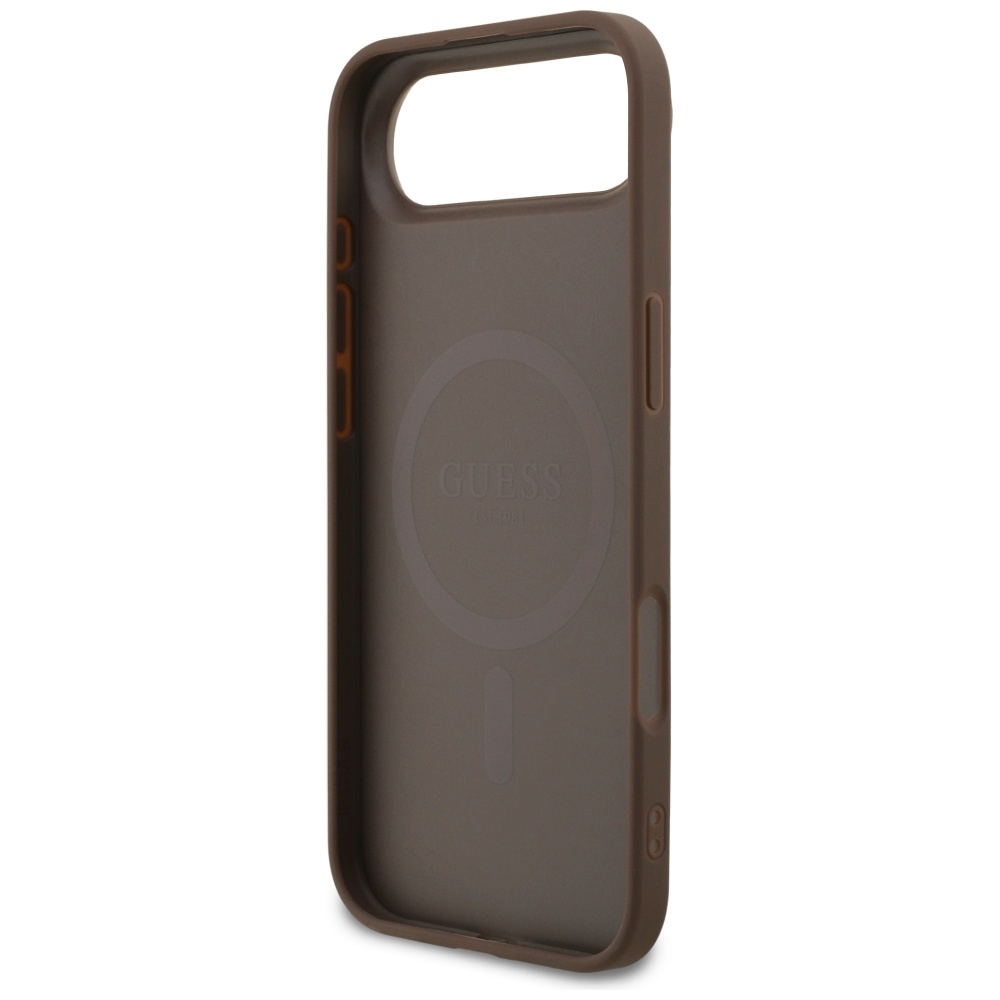 iTok webáruház - Guess Guess 4G Ring Classic Logo MagSafe tok iPhone 17 Air készülékhez (barna) 7 Guess 4G Ring Classic Logo MagSafe Case for iPhone 17 Air (barna)