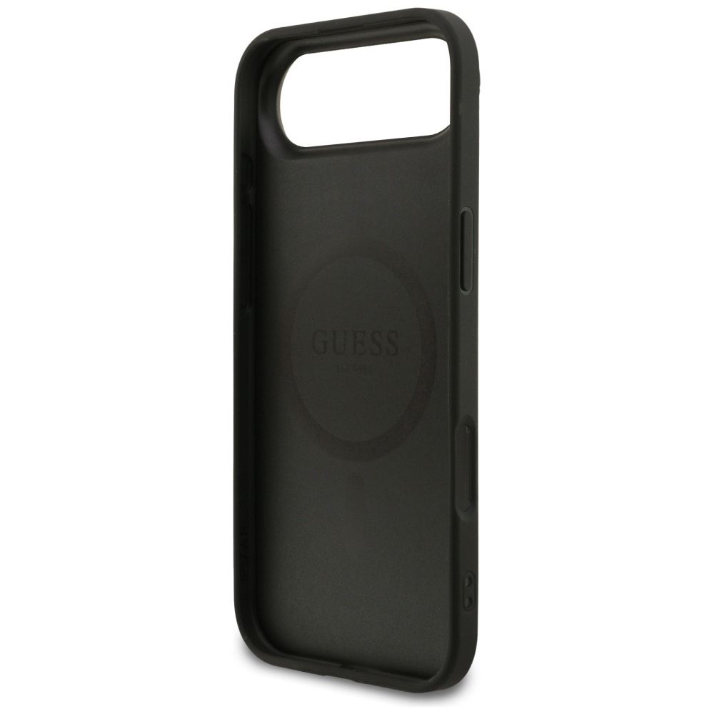 iTok webáruház - Guess Guess 4G Ring Classic Logo MagSafe tok iPhone 17 Airhez (fekete) 7 Guess 4G Ring Classic Logo MagSafe case for iPhone 17 Air (fekete)