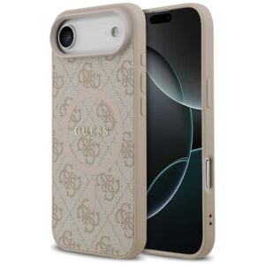 Guess 4G Ring Classic Logo MagSafe tok iPhone 17 Air (rózsaszín)