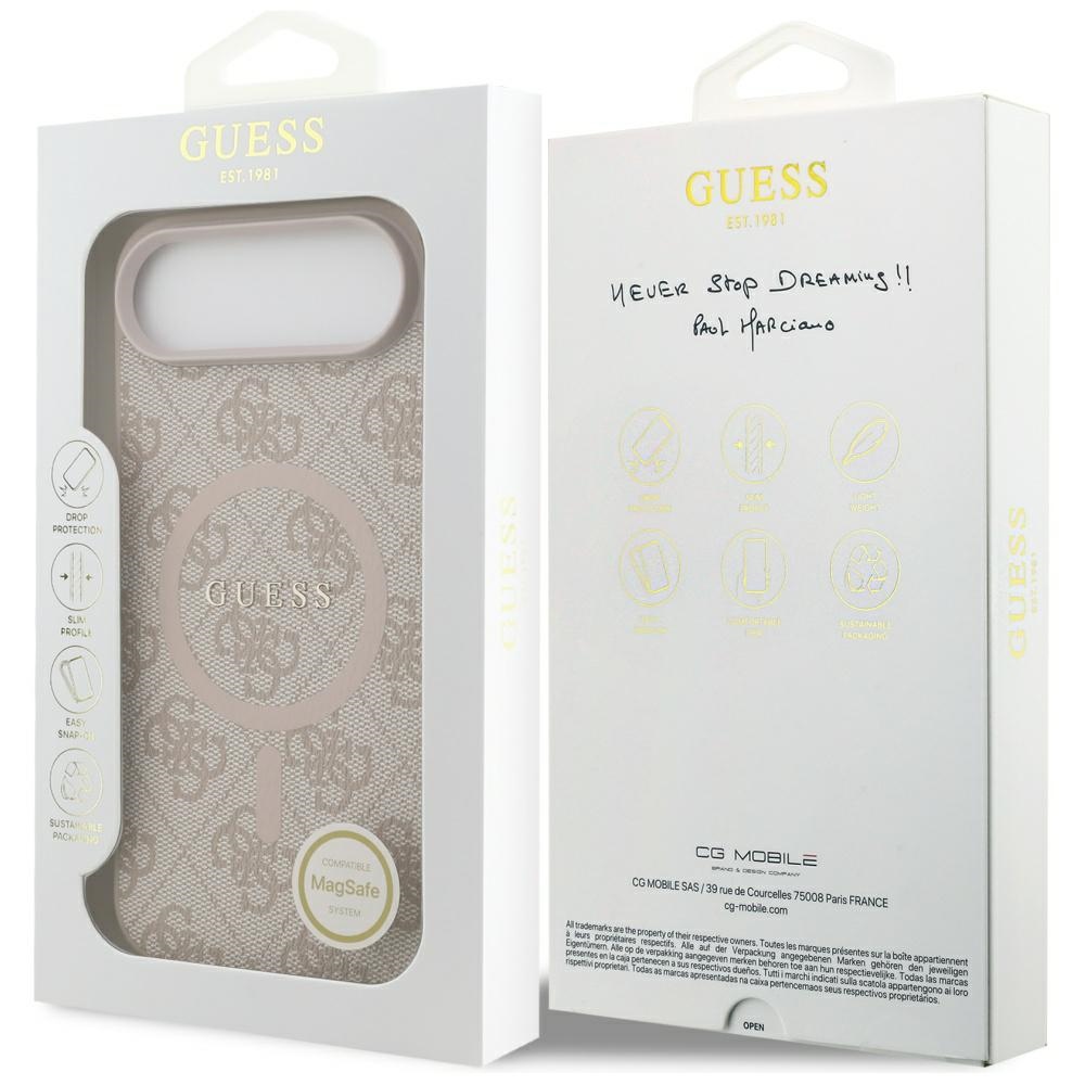 iTok webáruház - Guess Guess 4G Ring Classic Logo MagSafe tok iPhone 17 Air (rózsaszín) 8 Guess 4G Ring Classic Logo MagSafe Case for iPhone 17 Air (rózsaszín)