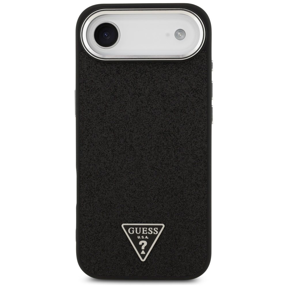 iTok webáruház - Guess Guess Glitter Triangle Logo MagSafe tok iPhone 17 Air (fekete) 3 Guess Glitter Triangle Logo MagSafe Case for iPhone 17 Air (fekete)