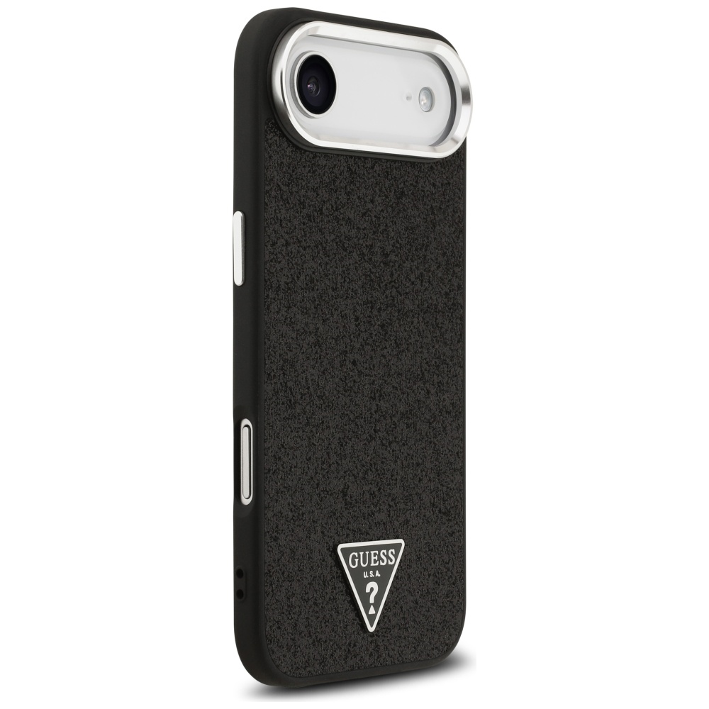 iTok webáruház - Guess Guess Glitter Triangle Logo MagSafe tok iPhone 17 Air (fekete) 4 Guess Glitter Triangle Logo MagSafe Case for iPhone 17 Air (fekete)