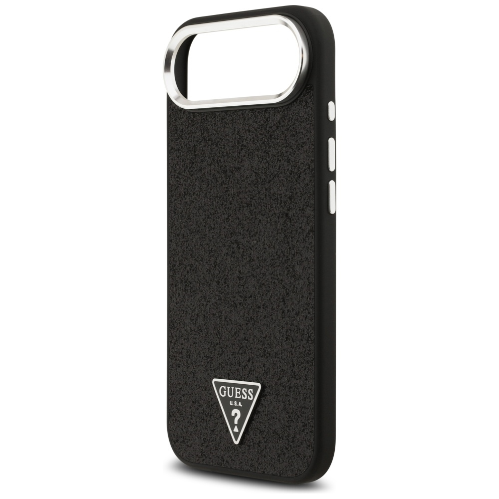 iTok webáruház - Guess Guess Glitter Triangle Logo MagSafe tok iPhone 17 Air (fekete) 6 Guess Glitter Triangle Logo MagSafe Case for iPhone 17 Air (fekete)