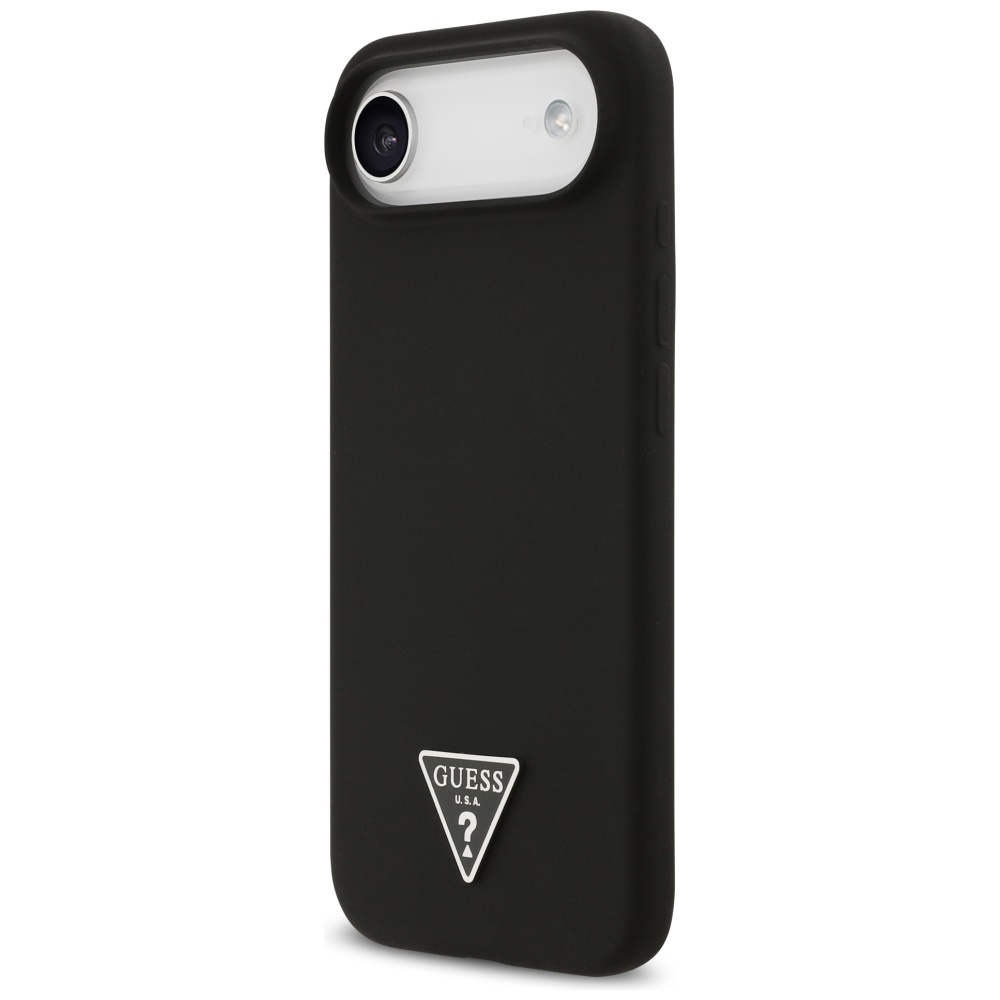 iTok webáruház - Guess Guess Silicone Triangle Logo MagSafe tok iPhone 17 Air készülékhez (fekete) 2 Guess Silicone Triangle Logo MagSafe Case for iPhone 17 Air (fekete)