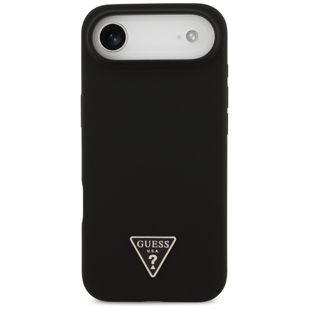 iTok webáruház - Guess Guess Silicone Triangle Logo MagSafe tok iPhone 17 Air készülékhez (fekete) 3 Guess Silicone Triangle Logo MagSafe Case for iPhone 17 Air (fekete)