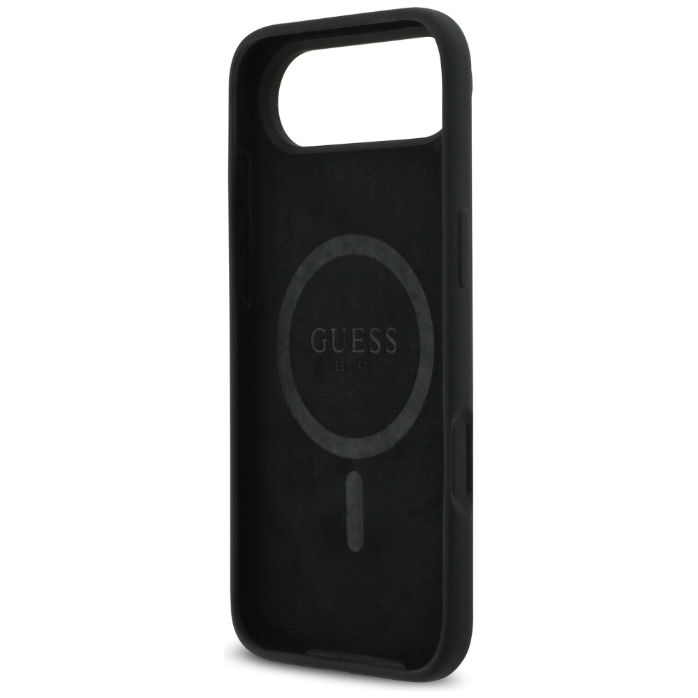 iTok webáruház - Guess Guess Silicone Triangle Logo MagSafe tok iPhone 17 Air készülékhez (fekete) 7 Guess Silicone Triangle Logo MagSafe Case for iPhone 17 Air (fekete)