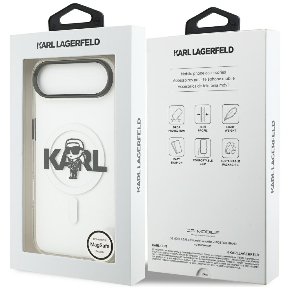 iTok webáruház - Karl Lagerfeld Karl Lagerfeld IML Karl Sketch Logo MagSafe tok iPhone 17 Airhez (átlátszó) 8 Karl Lagerfeld IML Karl Sketch Logo MagSafe Case for iPhone 17 Air (átlátszó)