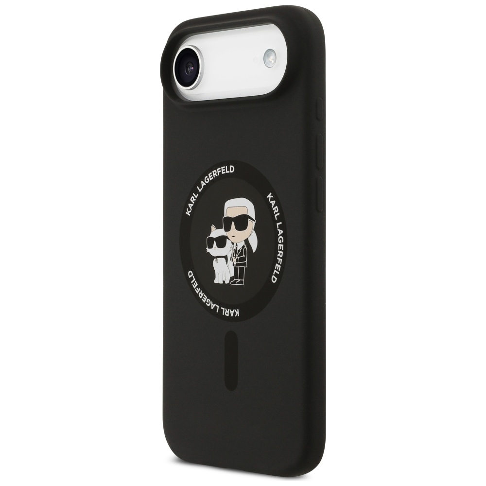 iTok webáruház - Karl Lagerfeld Karl Lagerfeld Silicone Karl&Choupette Ring MagSafe tok iPhone 17 Air készülékhez (fekete) 2 Karl Lagerfeld Silicone Karl&Choupette Ring MagSafe Case for iPhone 17 Air (fekete)