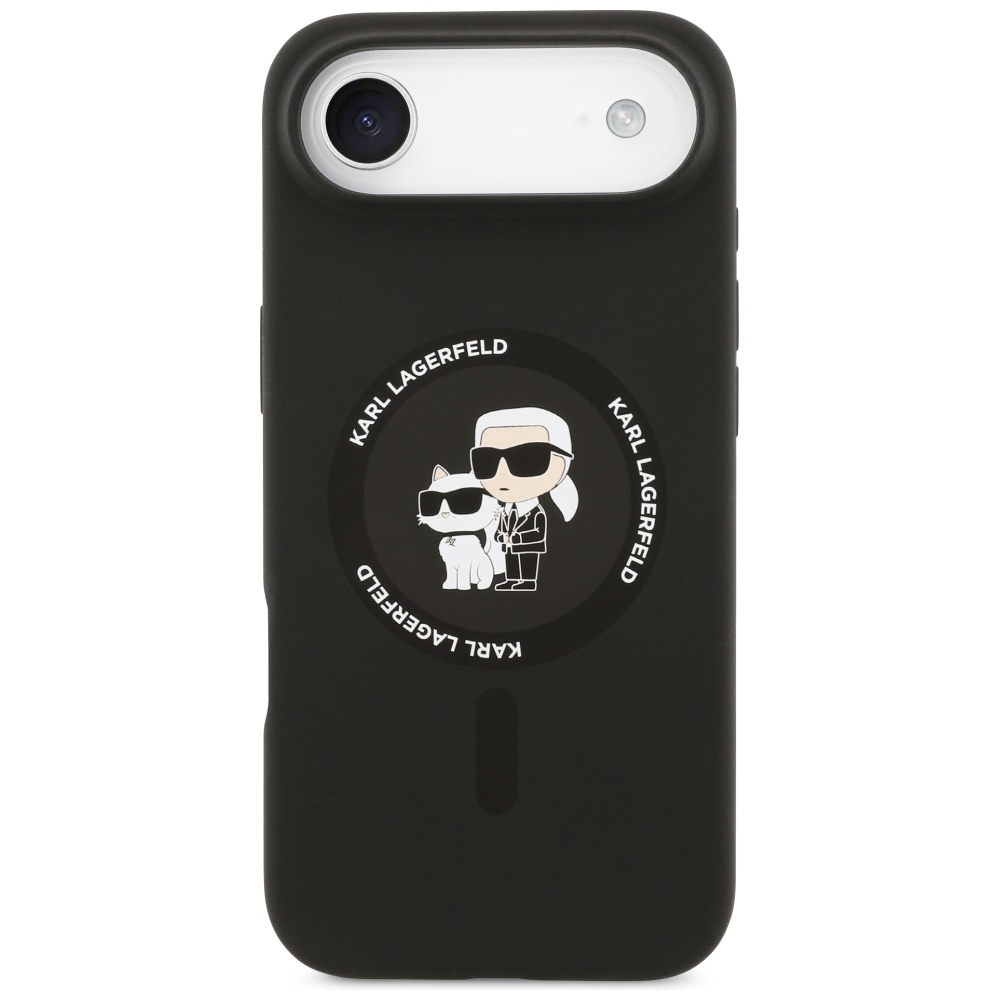 iTok webáruház - Karl Lagerfeld Karl Lagerfeld Silicone Karl&Choupette Ring MagSafe tok iPhone 17 Air készülékhez (fekete) 3 Karl Lagerfeld Silicone Karl&Choupette Ring MagSafe Case for iPhone 17 Air (fekete)