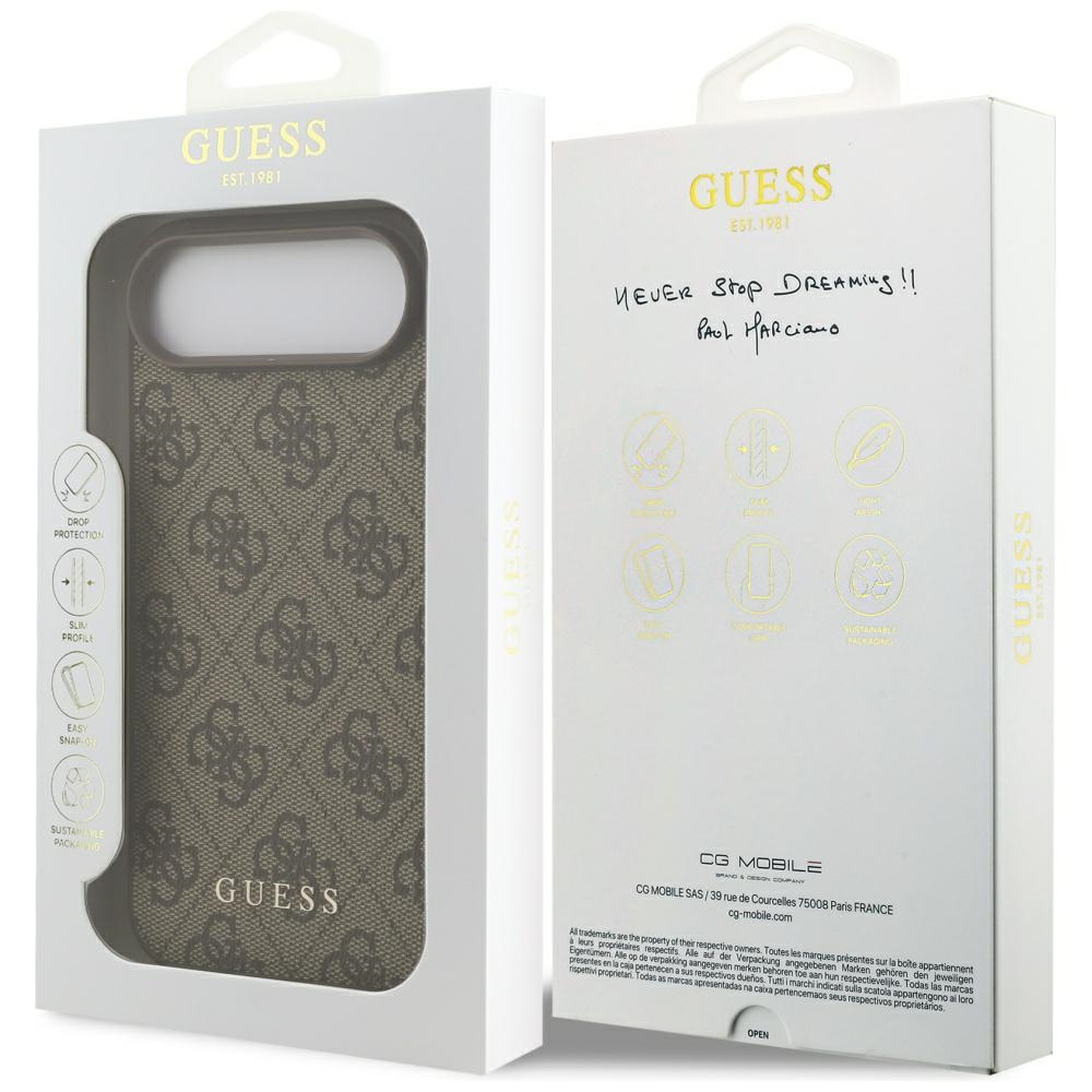 iTok webáruház - Guess Guess 4G Classic tok iPhone 17 Air készülékhez (barna) 8 Guess 4G Classic Case for iPhone 17 Air (barna)