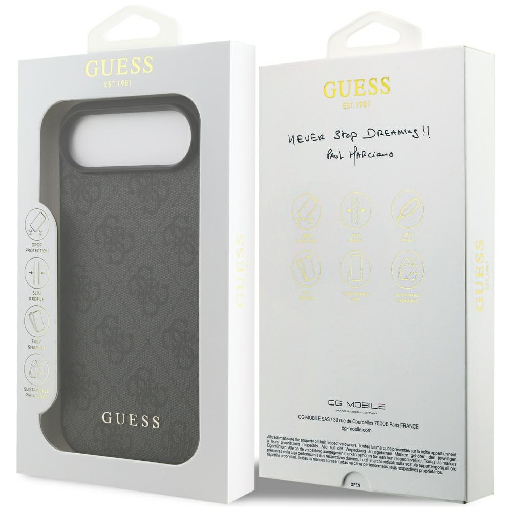 iTok webáruház - Guess Guess 4G Classic tok iPhone 17 Air készülékhez (fekete) 8 Guess 4G Classic case for iPhone 17 Air (fekete)