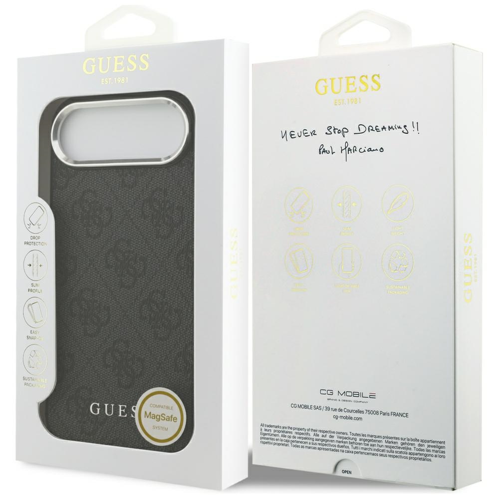 iTok webáruház - Guess Guess 4G Classic Logo MagSafe tok iPhone 17 Air készülékhez (fekete) 8 Guess 4G Classic Logo MagSafe case for iPhone 17 Air (fekete)