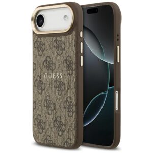 Guess 4G PU Classic Logo MagSafe tok iPhone 17 Air készülékhez (barna)