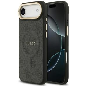 Guess 4G PU Classic Logo MagSafe tok iPhone 17 Air készülékhez (fekete)