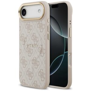 Guess 4G PU Classic Logo MagSafe tok iPhone 17 Air (rózsaszín)