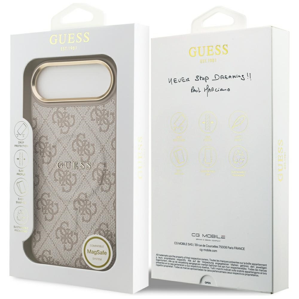 iTok webáruház - Guess Guess 4G PU Classic Logo MagSafe tok iPhone 17 Air (rózsaszín) 8 Guess 4G PU Classic Logo MagSafe Case for iPhone 17 Air (rózsaszín)
