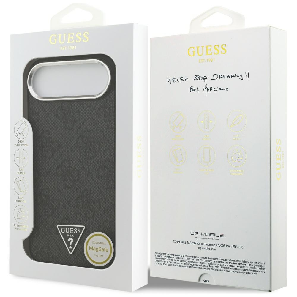 iTok webáruház - Guess Guess 4G Triangle Logo MagSafe tok iPhone 17 Air készülékhez (fekete) 8 Guess 4G Triangle Logo MagSafe case for iPhone 17 Air (fekete)