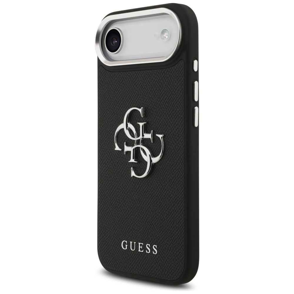 iTok webáruház - Guess Guess Grained Big 4G Classic Logo tok iPhone 17 Airhez (fekete) 2 Guess Grained Big 4G Classic Logo case for iPhone 17 Air (fekete)