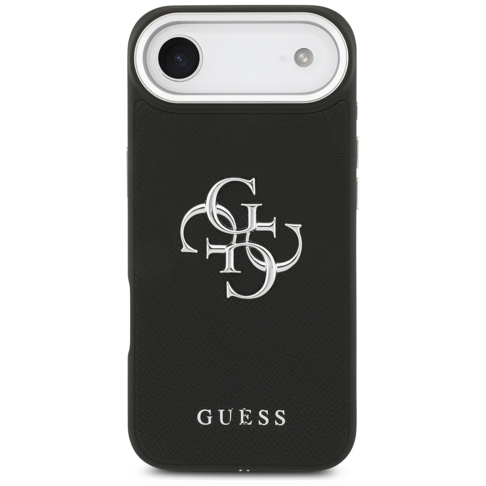 iTok webáruház - Guess Guess Grained Big 4G Classic Logo tok iPhone 17 Airhez (fekete) 3 Guess Grained Big 4G Classic Logo case for iPhone 17 Air (fekete)