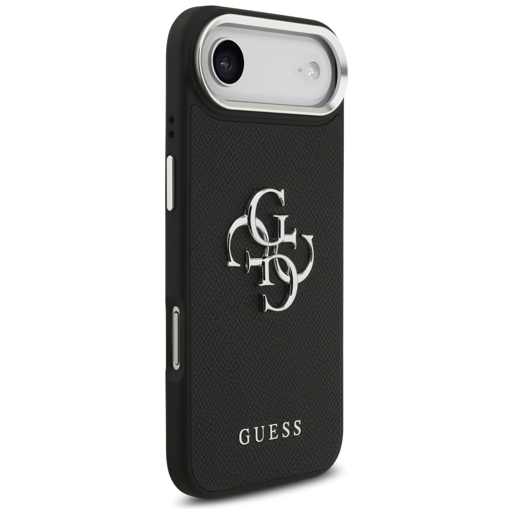 iTok webáruház - Guess Guess Grained Big 4G Classic Logo tok iPhone 17 Airhez (fekete) 4 Guess Grained Big 4G Classic Logo case for iPhone 17 Air (fekete)
