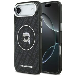 Karl Lagerfeld IML Karl Head Logo MagSafe tok iPhone 17 Air készülékhez (fekete)