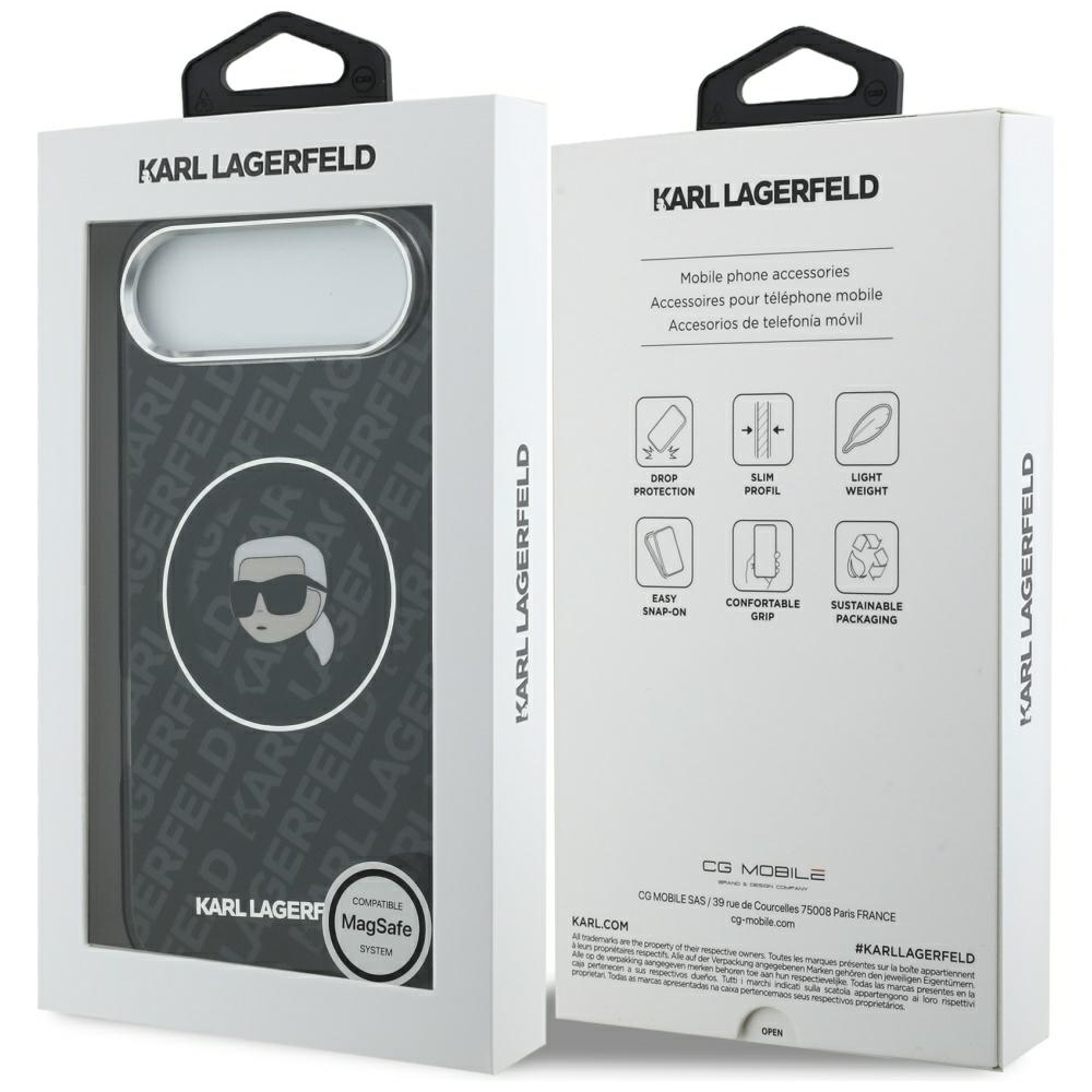 iTok webáruház - Karl Lagerfeld Karl Lagerfeld IML Karl Head Logo MagSafe tok iPhone 17 Air készülékhez (fekete) 8 Karl Lagerfeld IML Karl Head Logo MagSafe Case for iPhone 17 Air (fekete)