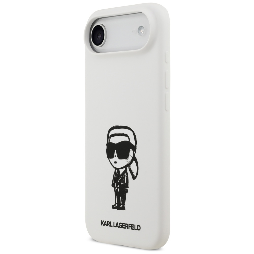 iTok webáruház - Karl Lagerfeld Karl Lagerfeld Silicone Karl Sketch & Logo MagSafe szilikon tok iPhone 17 Air készülékhez (fehér) 2 Karl Lagerfeld Silicone Karl Sketch & Logo MagSafe Case for iPhone 17 Air (fehér)