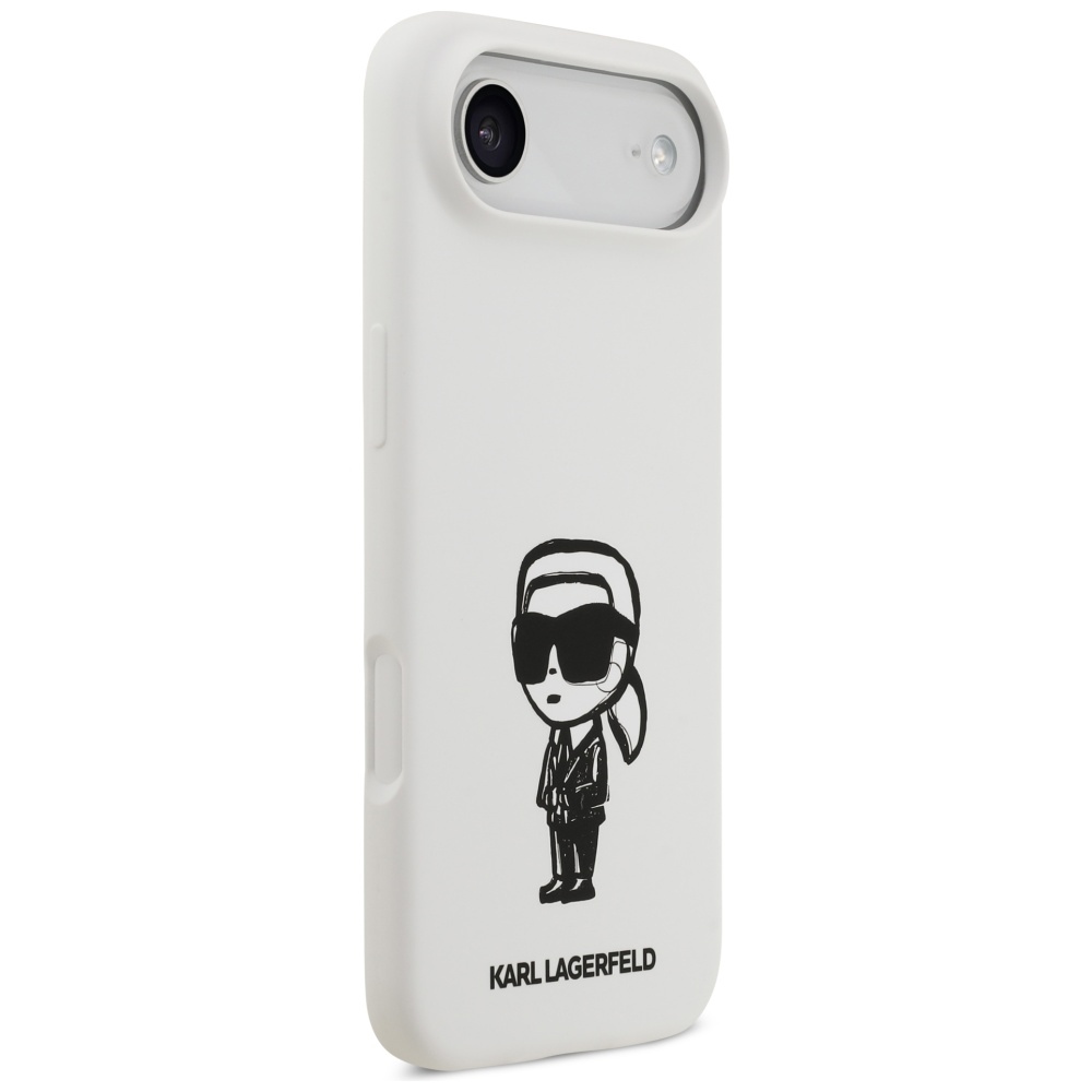 iTok webáruház - Karl Lagerfeld Karl Lagerfeld Silicone Karl Sketch & Logo MagSafe szilikon tok iPhone 17 Air készülékhez (fehér) 4 Karl Lagerfeld Silicone Karl Sketch & Logo MagSafe Case for iPhone 17 Air (fehér)