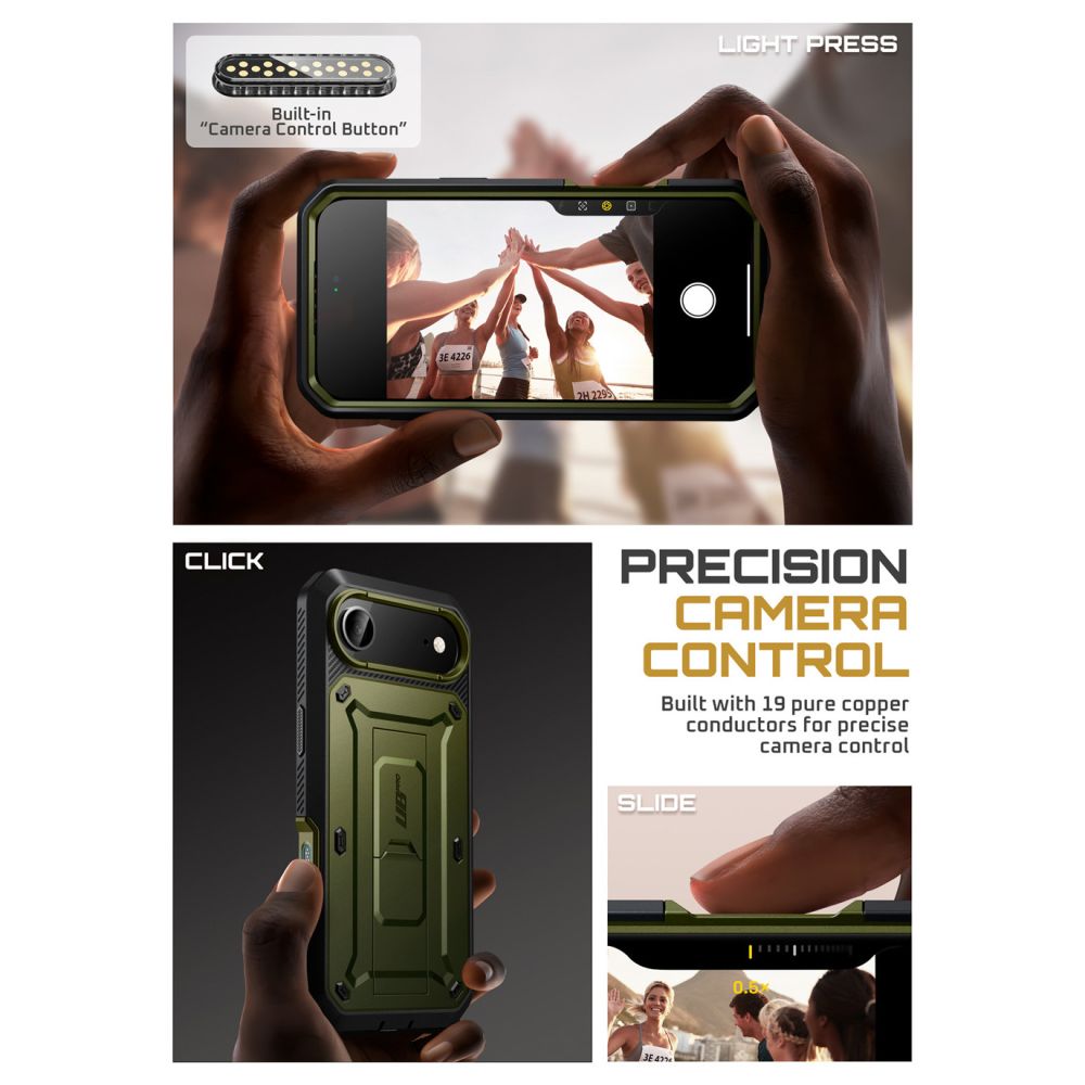 iTok webáruház - Supcase Supcase UB Pro tok iPhone 17 Air készülékhez (zöld) 3 Supcase UB Pro Case for iPhone 17 Air (zöld)