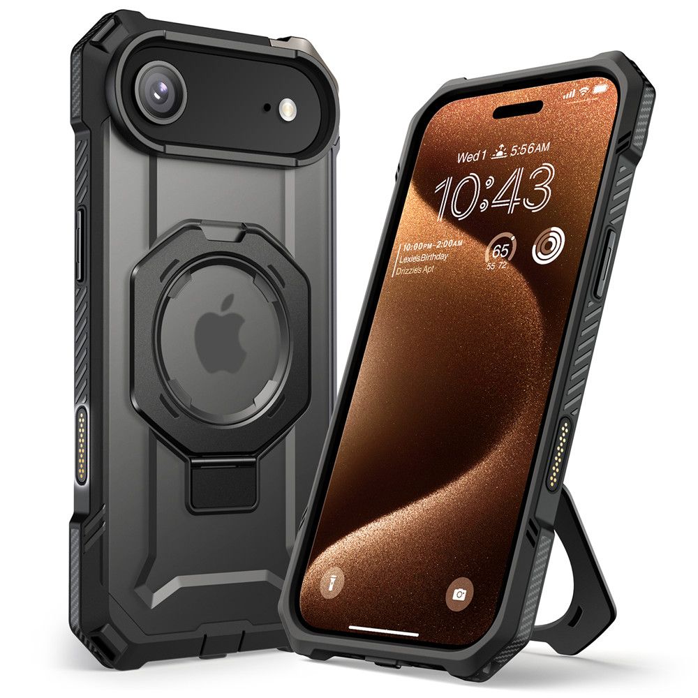 iTok webáruház - Supcase Supcase UB Grip Mag MagSafe tok iPhone 17 Air (fekete) 2 Supcase UB Grip Mag MagSafe Case for iPhone 17 Air (fekete)