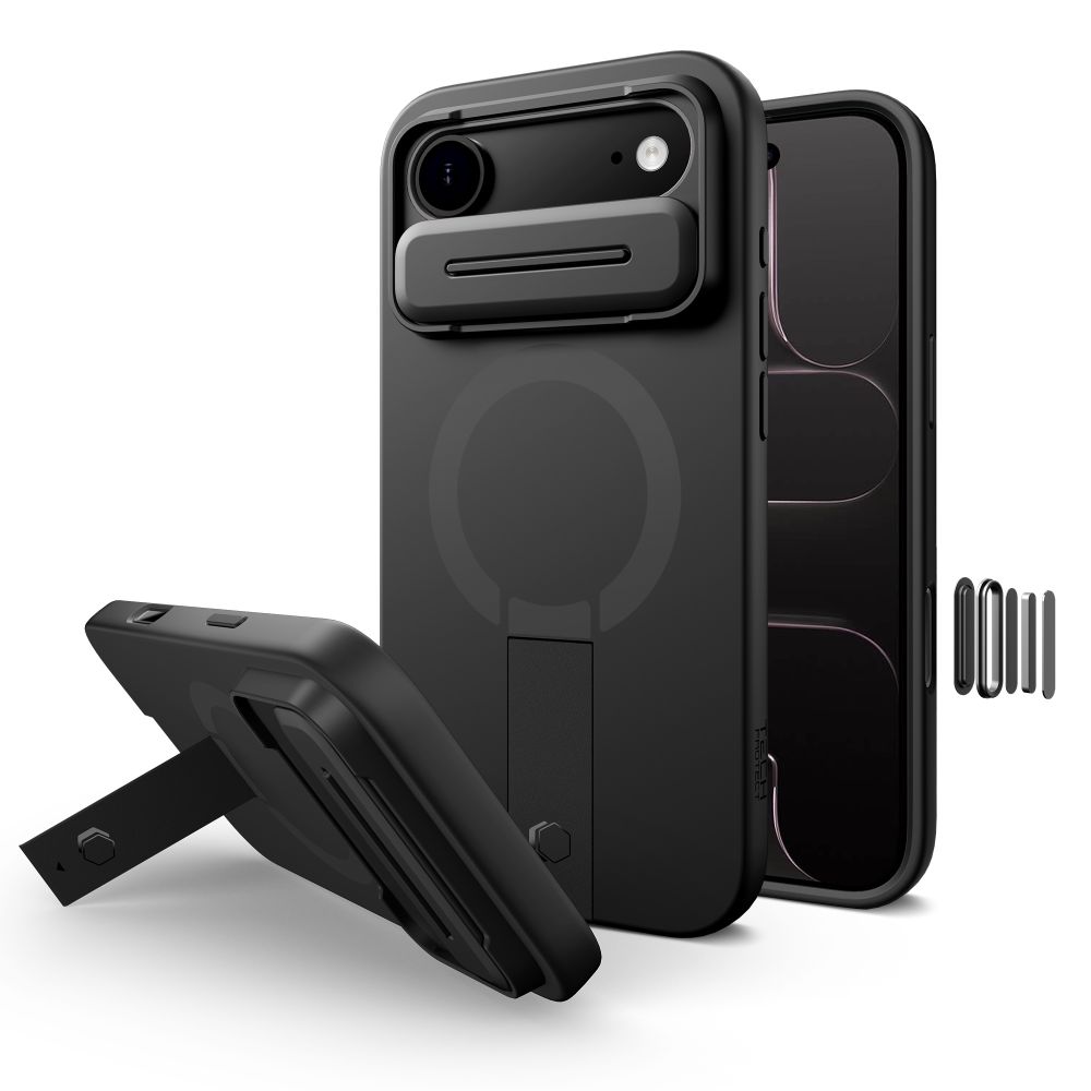 iTok webáruház - Tech-Protect Tech-Protect Kevlar Aura MagSafe tok iPhone Airhez (fekete) 1 Tech-Protect Kevlar Aura MagSafe Case for iPhone Air (fekete)