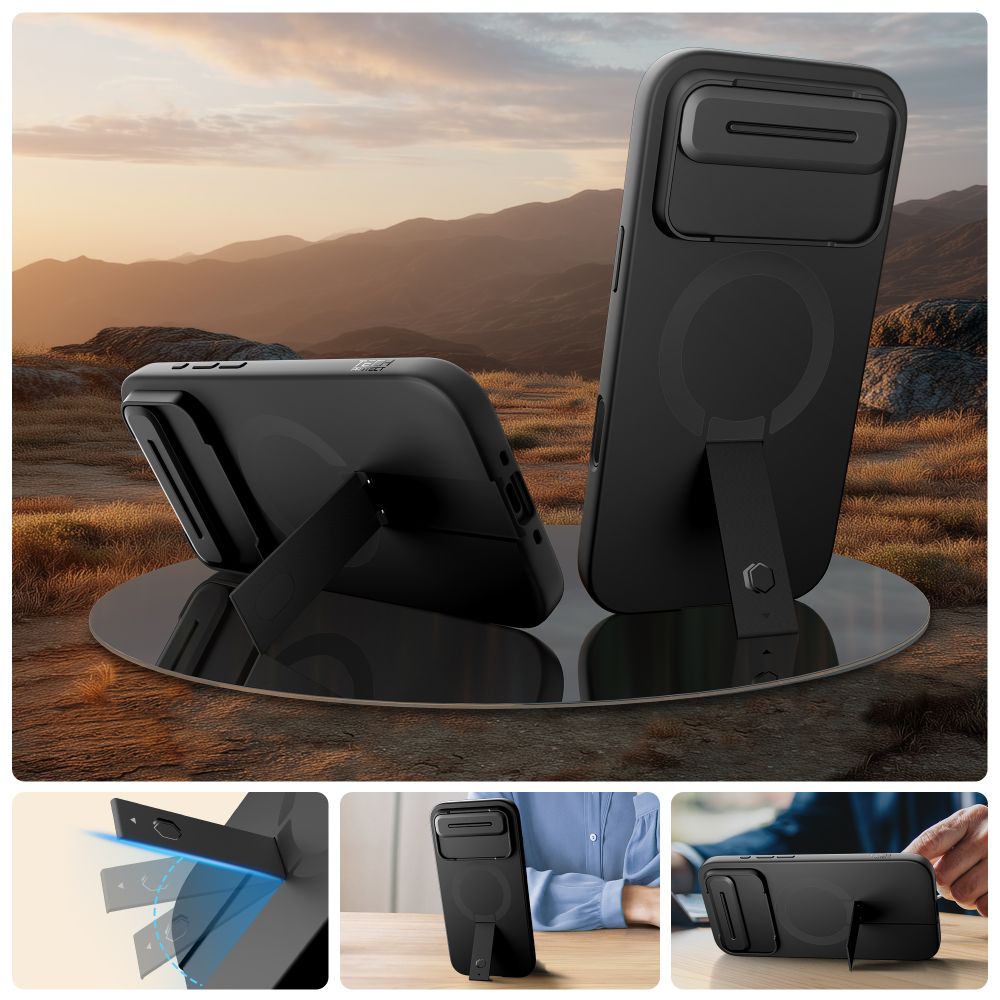 iTok webáruház - Tech-Protect Tech-Protect Kevlar Aura MagSafe tok iPhone Airhez (fekete) 4 Tech-Protect Kevlar Aura MagSafe Case for iPhone Air (fekete)
