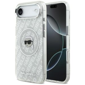 Karl Lagerfeld IML Karl Head Logo MagSafe tok iPhone Air készülékhez (szürke)