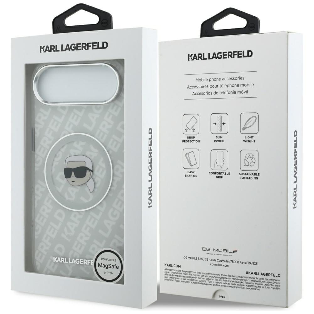 iTok webáruház - Karl Lagerfeld Karl Lagerfeld IML Karl Head Logo MagSafe tok iPhone Air készülékhez (szürke) 8 Karl Lagerfeld IML Karl Head Logo MagSafe iPhone Air Case (szürke)